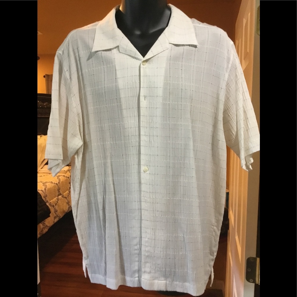 Elliott Mens White Short Sleeve shirt size XL